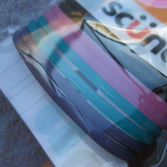 8 Scunci No Slip Grip Slide Proof Super Hold Stay Elastics Ponytailer Hair Bands - Picture 4 of 8